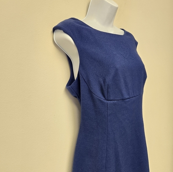 Worthington High low Sleeveless Navy Blue Dress 12 - Picture 3 of 8
